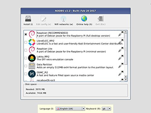  Raspberry Pi 16GB Preloaded (Noobs) SD Card