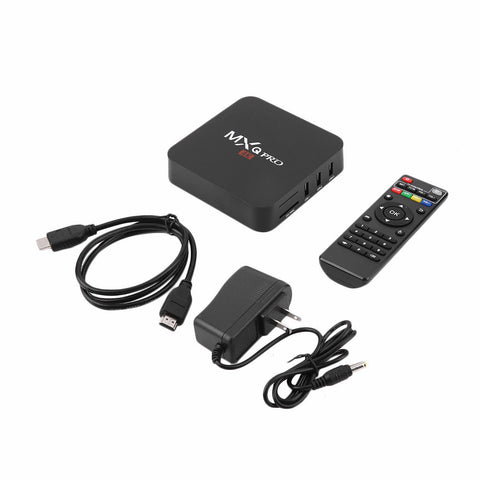 MXQ-4K S905W 64-bit Android 7.1 / 1GB+8GB DDR HD 4K 3D Smart TV Box w/ Keyboard