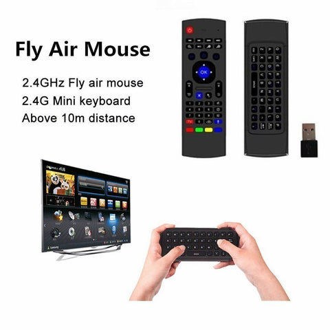 Wireless Keyboard Air Mouse IR Learning Remote For Google Android, LG, SAMSUNG, Sony SMART TV