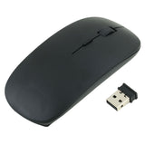 Wireless Optical Mouse 2.4GHz Ultra Slim + USB 2.0 Receiver for PC, Desktop, Macbook