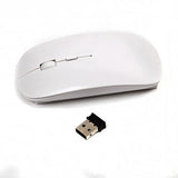 USB Wireless Optical Mouse FOR APPLE Macbook AIR,  HP Asus, Sony, Laptop- WHITE
