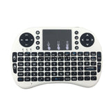 Mini 2.4G Wireless Keyboard Mouse Touchpad Remote for Raspberry LG Sony Samsung Smart TV - White