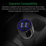 Qualcomm QC3.0 Quick Fast 3.1A Car Charger Dual USB Charging for Samsung iPhone