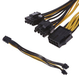PCI-E 8-pin to 2x 8-pin GPU Graphics Card Power Splitter Cable PCIE PCI Express