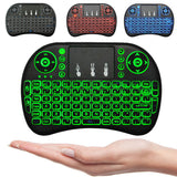 Mini Backlit (3 COLOR BACKLIGHT) Wireless Keyboard Touchpad Mouse