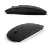 Wireless Optical Mouse 2.4GHz Ultra Slim + USB 2.0 Receiver for PC, Desktop, Macbook