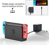 AC Adapter Charger for Nintendo Switch, YCCTEAM Switch Charger AC Adapter Power Supply 15V 2.6A Fast Charging Kit for Switch Dock /Switch Lite and Pro Controller (Support TV Mode),Black