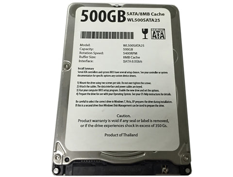 500GB SATA Hard Drive for Apple Macbook, 8MB Cache 6Gb/s 2.5" Internal HDD