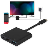 HOT-HMDI USB C Hub Adapter for N-intendo Switch, 1080P Type C to HDMI Converter Dock Cable for Nintendo Switch