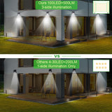 100 LED Solar Light Outdoor Solar Lamp PIR Motion Sensor Wall Light Waterproof Solar Powered Sunlight for Garden Decoration