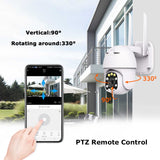 1080P PTZ IP Camera Wifi Outdoor Dome Wireless Wifi Security Camera Pan Tilt 4X Digital Zoom 2MP Network CCTV Surveillance