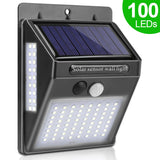 100 LED Solar Light Outdoor Solar Lamp PIR Motion Sensor Wall Light Waterproof Solar Powered Sunlight for Garden Decoration