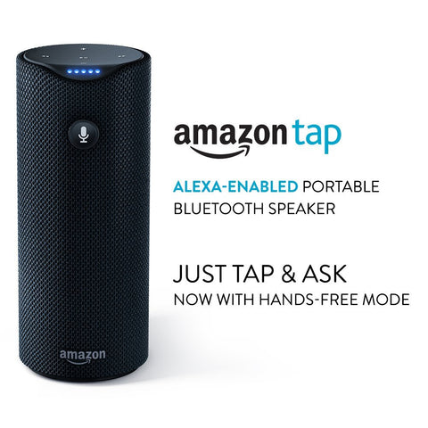 Amazon Tap - Portable Bluetooth Speaker - Alexa-Enabled-Black