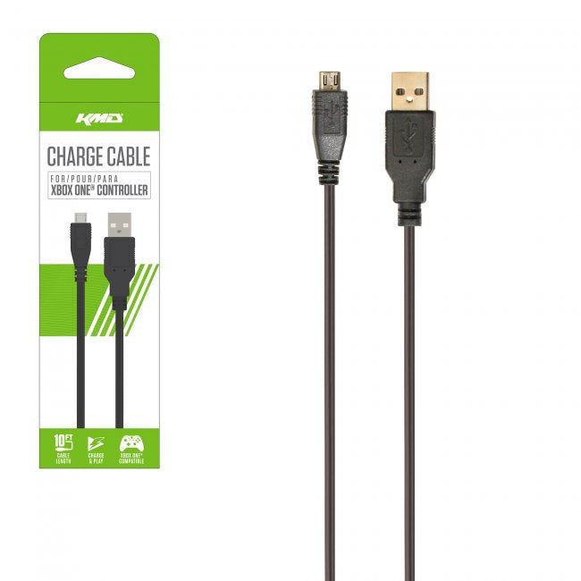 Xbox One Charge Cable for Controllers- Charge & Play - Super Long 10ft.