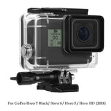 Protective Case for GoPro Hero 5/6/7 Black Waterproof Housing Shell with Bracket