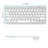 Wireless Bluetooth V3.0 Slim Keyboard for PC iOS iPads Android Macs NEW