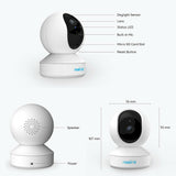 4MP PT Smart Home Security WIFI Camera Pan Tilt 2-Way Audio Reolink E1 Pro