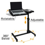 Mobile Rolling Laptop Desk Hospital Cart Overbed Sofa Table Presentation Table