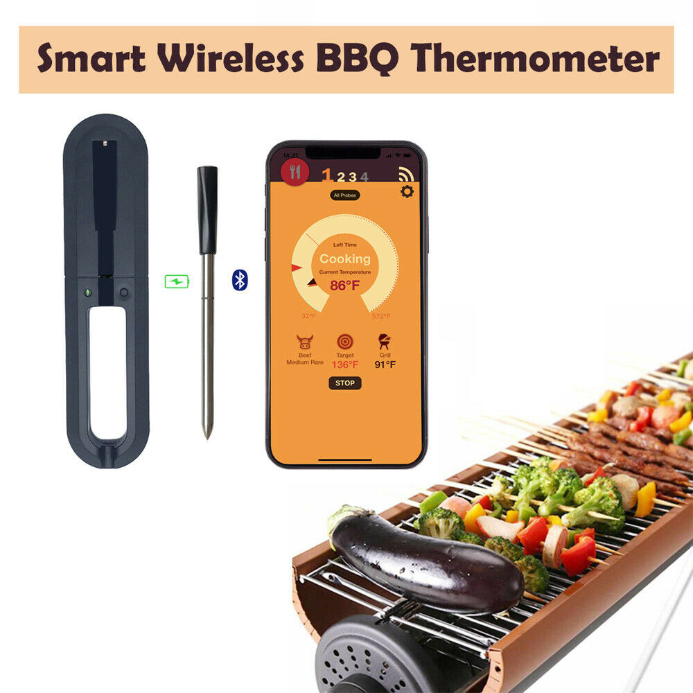 Smart Meat Thermometer Phone Bluetooth-WIFI Get Wireless BBQ Thermometer HOT
