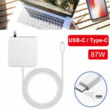 87W USB-C Power Supply Adapter Charger for Apple MacBook Pro 13" 15" 2016 - 2019