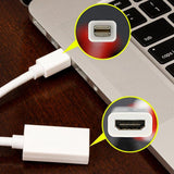 Thunderbolt Mini Display Port DP To HDMI Adapter for Apple MacBook Air Pro iMac