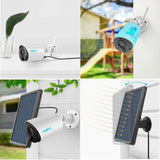 Wireless Security Camera 1080P Outdoor Battery Powered Argus Eco & Solar Panel
