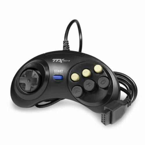 Wired Classic Controller for Sega Genesis Black TTX Tech